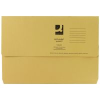 Yellow Document Wallets PK50