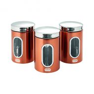 Addis Copper Finish Canisters Pk3