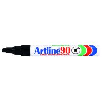 Artline 90 Markers Black Pk12
