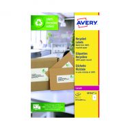 Avery Rec Labels 1 P/Sheet Wht Pk15
