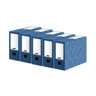 Bankers Box 100mm T/File Blue Pk5