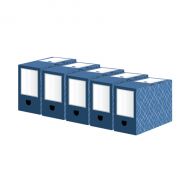 Bankers Box 150mm T/File Blue Pk5