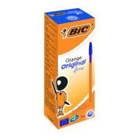 Bic Orange Fine Bpoint Pen Blue Pk20