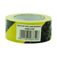 Hazard Tape Black/Yellow 50mmx33m