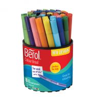 Berol Colourbrd Pen Asst WB Ink Pk42