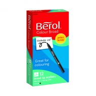 Berol Colour Broad Markers Blk Pk12