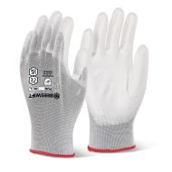 PU Coated Gloves White L