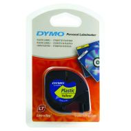 Dymo LetraTag Plast Tape 12mmx4m Ylw