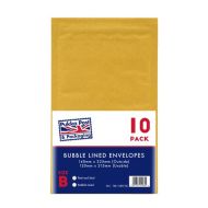 Pukka Bubble Envelopes Size B Gold PK10