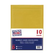 Pukka Bubble Envelopes Size D Gold PK10