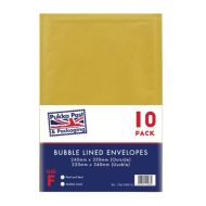 Pukka Bubble Envelopes Size F Gold PK10