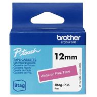BrotherBTAGP35WhiteonPinkT12mm