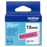 BrotherBTAGP31BlackonPinkT12mm