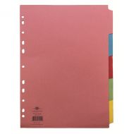 Concord Subject Divider A4 5 Prt Pk5