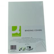 Q-Connect White A4 Binding Covers Pk100