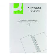 Q-Connect Project Folder A4 Blue Pk25