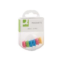 Q-Connect 20mm Assorted Magnet Pk60