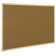 Q-Connect Cork Board Wooden Frame