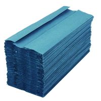 2Work 1 Ply Hand Towel Blue Pk2880