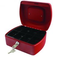 Q-Connect Red 8 Inch Cash Box