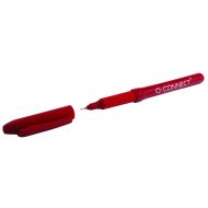 Q-Connect Finelnr Pen 0.4mm Red Pk10