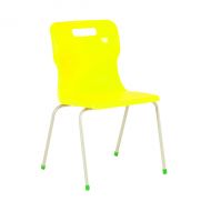 Titan 4 Leg Clsm Chair Yellow