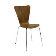 Arista Wooden Bistro Chair Wal Pk4