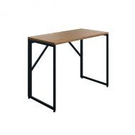 Jemini Folding Desk Oak/Black Leg