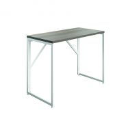 Jemini Folding Desk G/Oak/White Leg