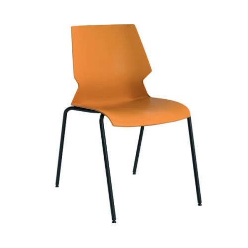 Jemini Uni 4 Leg Chair Yellow/Grey