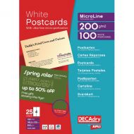 Decadry Microperforat Postcard Pk100