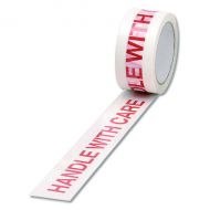 Tape Hndl Wth Cre Pp Wh/Red 50Mmx66M