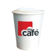 Mycafe 8Oz Single Wall Hot Cups Pk50