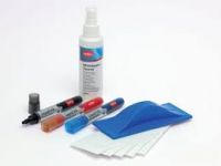 Nobo Whiteboard Kit Ass Drywipe Markers/Eraser/Refills/125ml Cleaning Fluid Spray