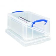Really Useful 9L Box With Lid Clear 