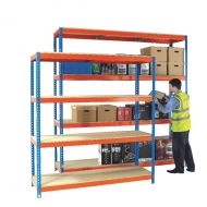 Orange/Zinc H/Duty 150x60cm Shelf 378853