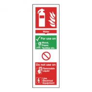 Sign Free Equip Water 300x100mm S/A