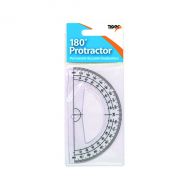 180 Degree Protractor Clear Pk12