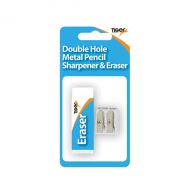 Eraser And Mtl 2 Hole Sharpener Pk12