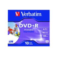 Verbatim DVD+R Ijet Pntl 4.7GB Pk10