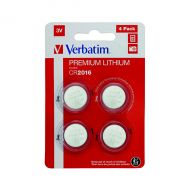 Verbatim CR2016 3V Lih Battery Pk4