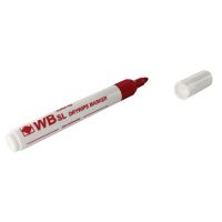 Red Whiteboard Markers Chisel Pk10