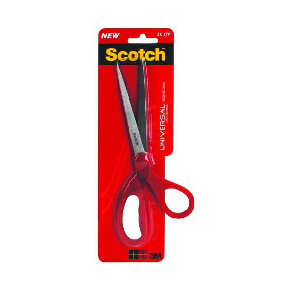 Scotch Universal Scissors 200mm Red